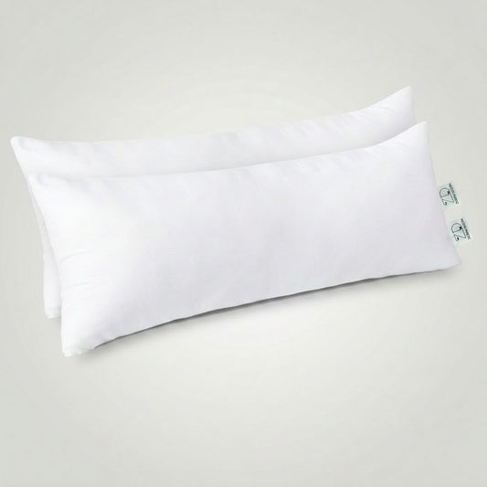 Plain White Polyester Cushion Insert 14x36 Inch – Premium Soft Extra Long Lumbar Pillow Filler for Sofa, Bed, Couch, Bench & Decorative Cushion Covers