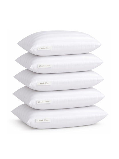 ZENSHA DECOR White Set of 2 Polyester Breathable Sleep Pillows