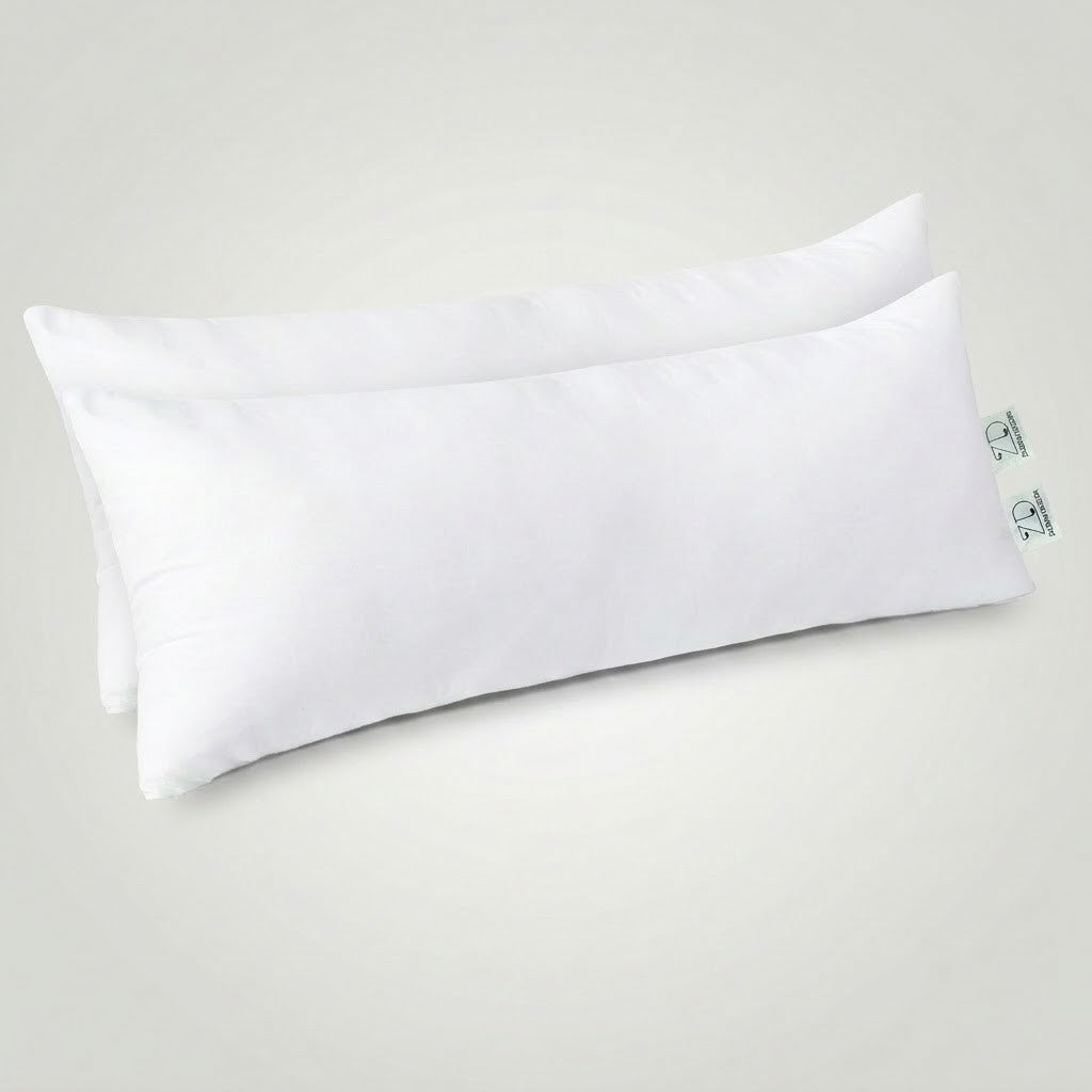 Plain White Polyester Cushion Insert 14x36 Inch – Premium Soft Extra Long Lumbar Pillow Filler for Sofa, Bed, Couch, Bench & Decorative Cushion Covers