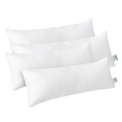 Plain White Polyester Cushion Insert 14x36 Inch – Premium Soft Extra Long Lumbar Pillow Filler for Sofa, Bed, Couch, Bench & Decorative Cushion Covers