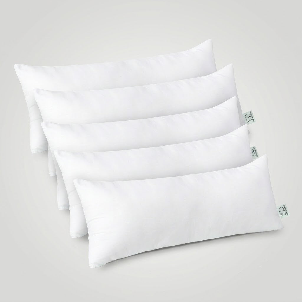 Plain White Polyester Cushion Insert 14x36 Inch – Premium Soft Extra Long Lumbar Pillow Filler for Sofa, Bed, Couch, Bench & Decorative Cushion Covers