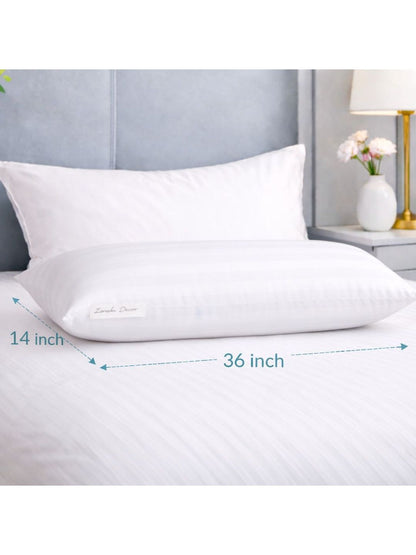 ZENSHA DECOR White Set of 2 Polyester Breathable Sleep Pillows