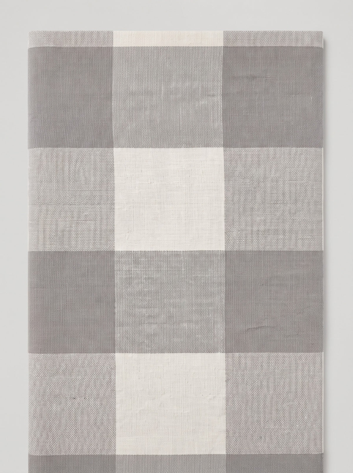 Premium Cotton Checkered Kitchen Apron with Pockets – Grey