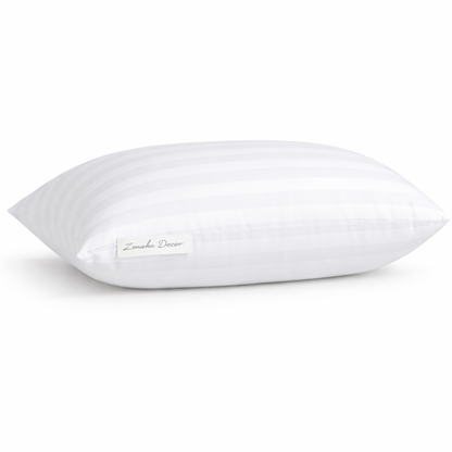 Premium Striped Cushion Insert 9 x 20 Inch - White