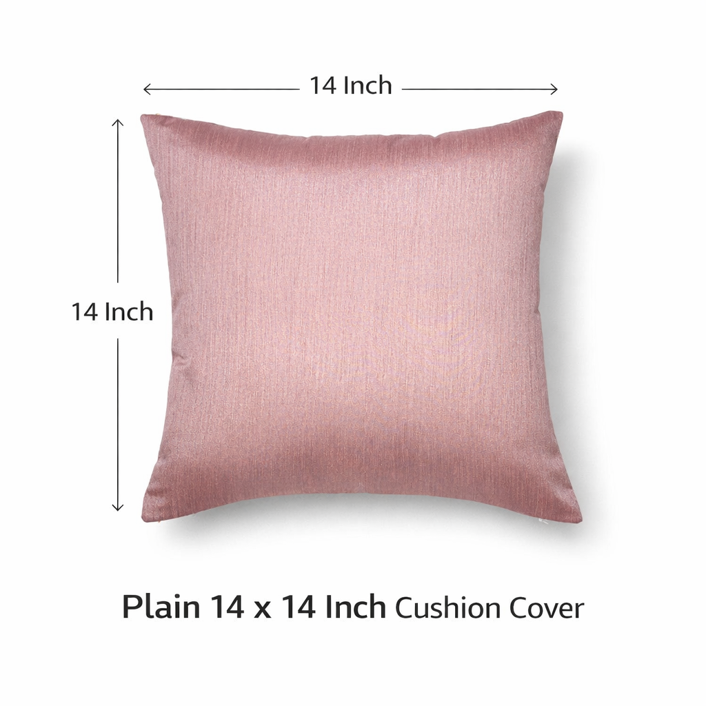 Premium Floral Cotton Cushion Cover Set with Polyester Filler Inserts – 14x14 Inch Decorative Cushions
