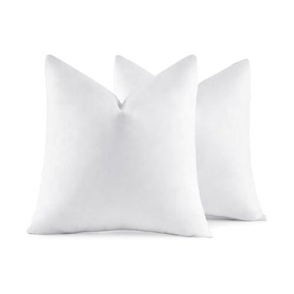 Premium Polyester Cushion Cover with Insert – Blue Floral Printed Decorative Throw Pillow for Sofa, Living Room & Bedroom