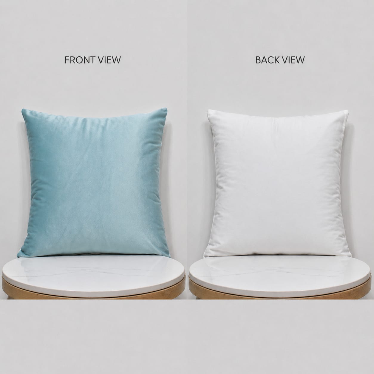 Luxury Poly Velvet Cushion Cover with Polyester Filler Insert – Soft Decorative Throw Pillow for Sofa & Bed