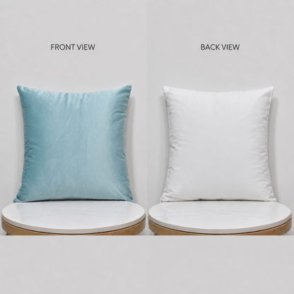 Luxury Poly Velvet Cushion Cover with Polyester Filler Insert – Soft Decorative Throw Pillow for Sofa & Bed