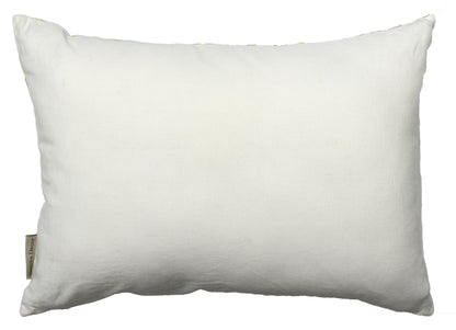 Spring Floral Cotton Cushion with Polyester Filler | Soft Decorative Throw Pillow for Living Room & Bedroom