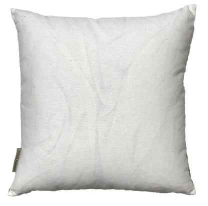 Floral Printed Cotton Cushion Cover with Polyester Filled Insert (16x16 Inch)– Decorative Sofa Throw Pillow for Living Room & Bedroom
