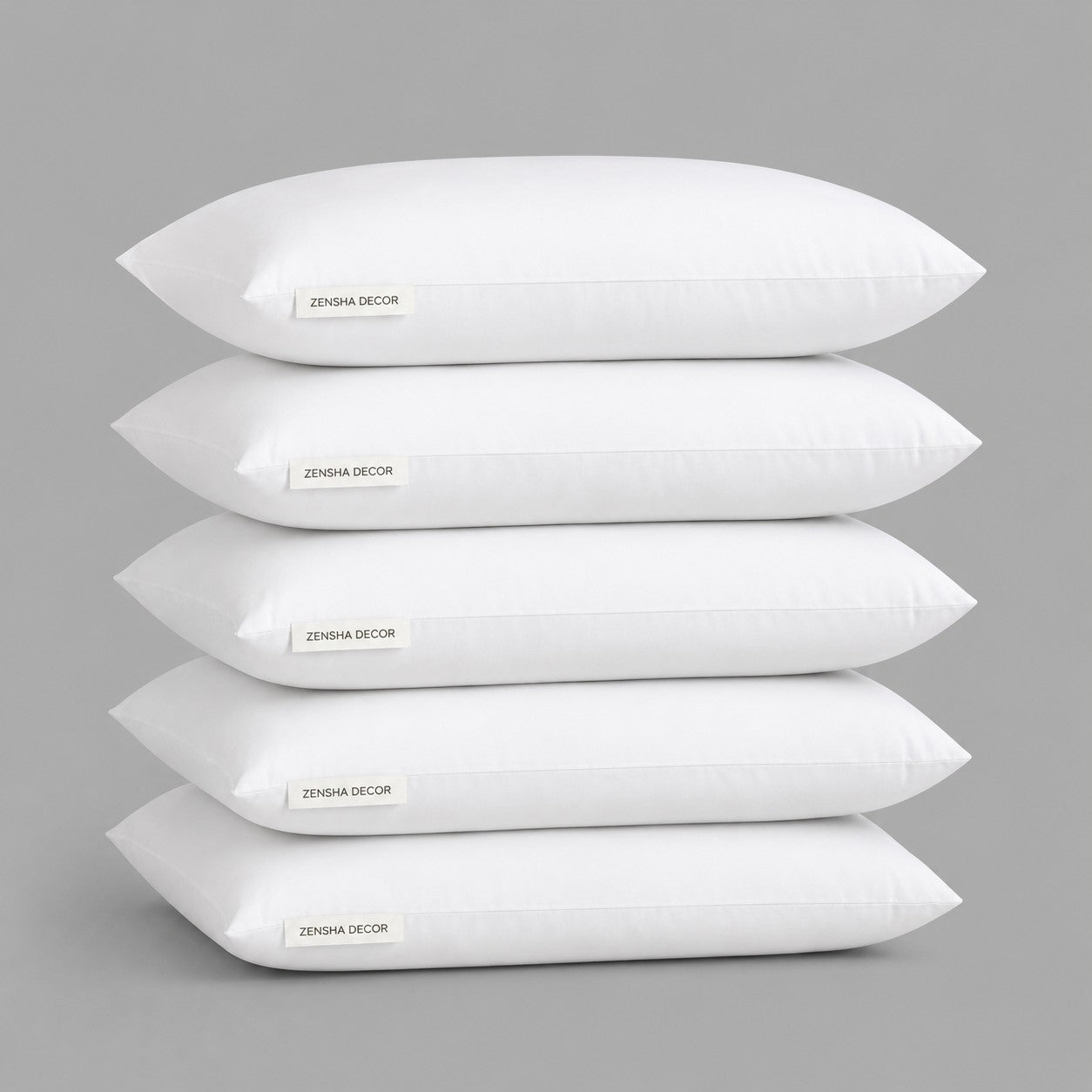Plain White Polyester Cushion Insert – 12 x 20 Inch Premium Soft Decorative Pillow Filler for Sofa, Couch, Bed & Home Décor