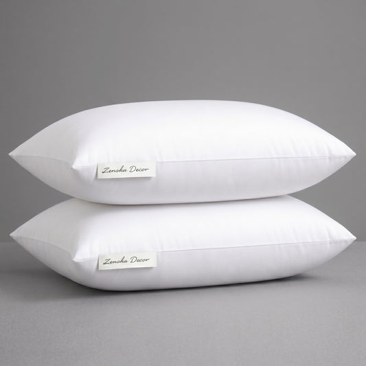 Plain White Polyester Cushion Insert – 12 x 20 Inch Premium Soft Decorative Pillow Filler for Sofa, Couch, Bed & Home Décor