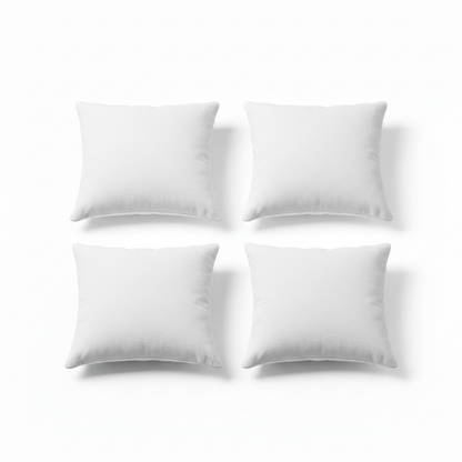 Plain White Polyester Cushion Insert 24x24 Inch – Premium Soft Square Decorative Pillow Filler for Sofa, Couch, Bed & Large Cushion Covers