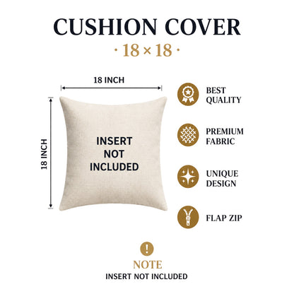 Zensha Décor Premium Embroidered Cushion Covers for Sofa & Couch - Sky Blue