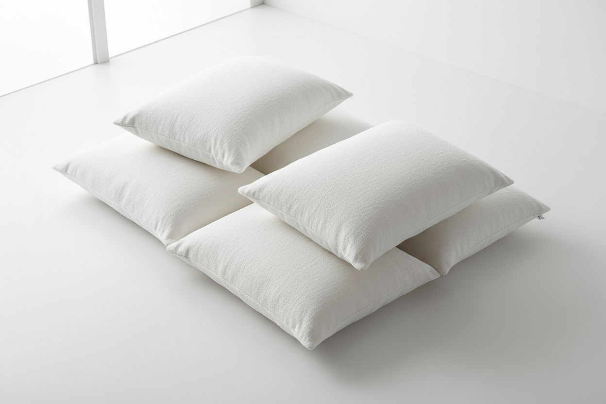 Plain White Polyester Cushion Insert – 12 x 20 Inch Premium Soft Decorative Pillow Filler for Sofa, Couch, Bed & Home Décor